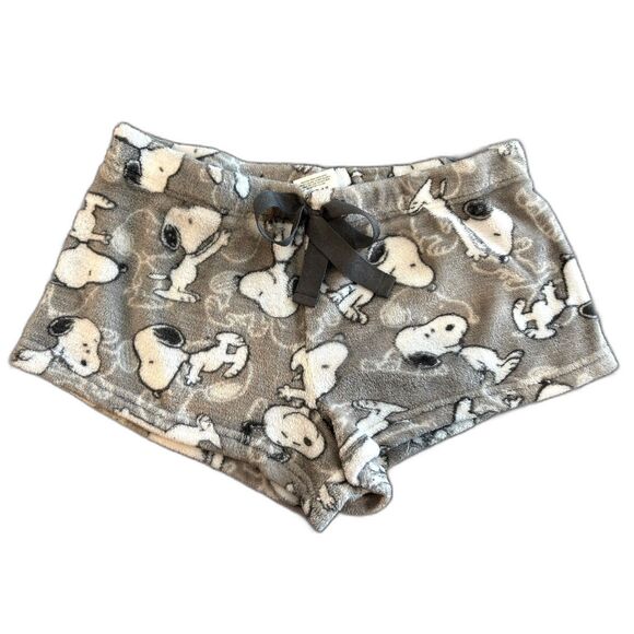 Peanuts Snoopy Fleece Shorts - Size Large - Picture 1 of 3
